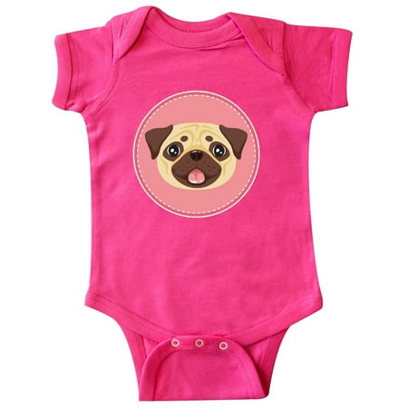 

Inktastic Cute Pug Dog Gifts Gift Baby Girl Bodysuit