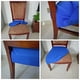 thumbnail image 3 of Fundas de silla elásticas, funda de silla de poliéster, funda de silla para comedor de boda Azul, 3 of 9