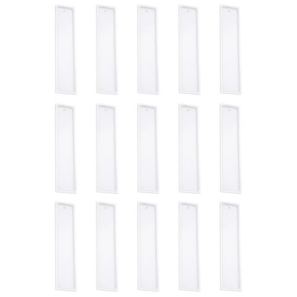 15pcs Silicone Bookmark Molds Rectangular Bookmark Molds Moldes de resina epoxi