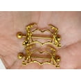thumbnail image 5 of Surgical Steel Nipple Ring Barbell Shield 14 Gauge Skeleton Heart Pair, 5 of 8