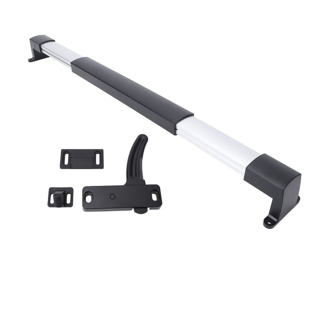 RV Screen Door Latch Kit, Black Metal Handle Replacement, RV Screen Door Handle Easy Install, Suitable for Camping Vehicle