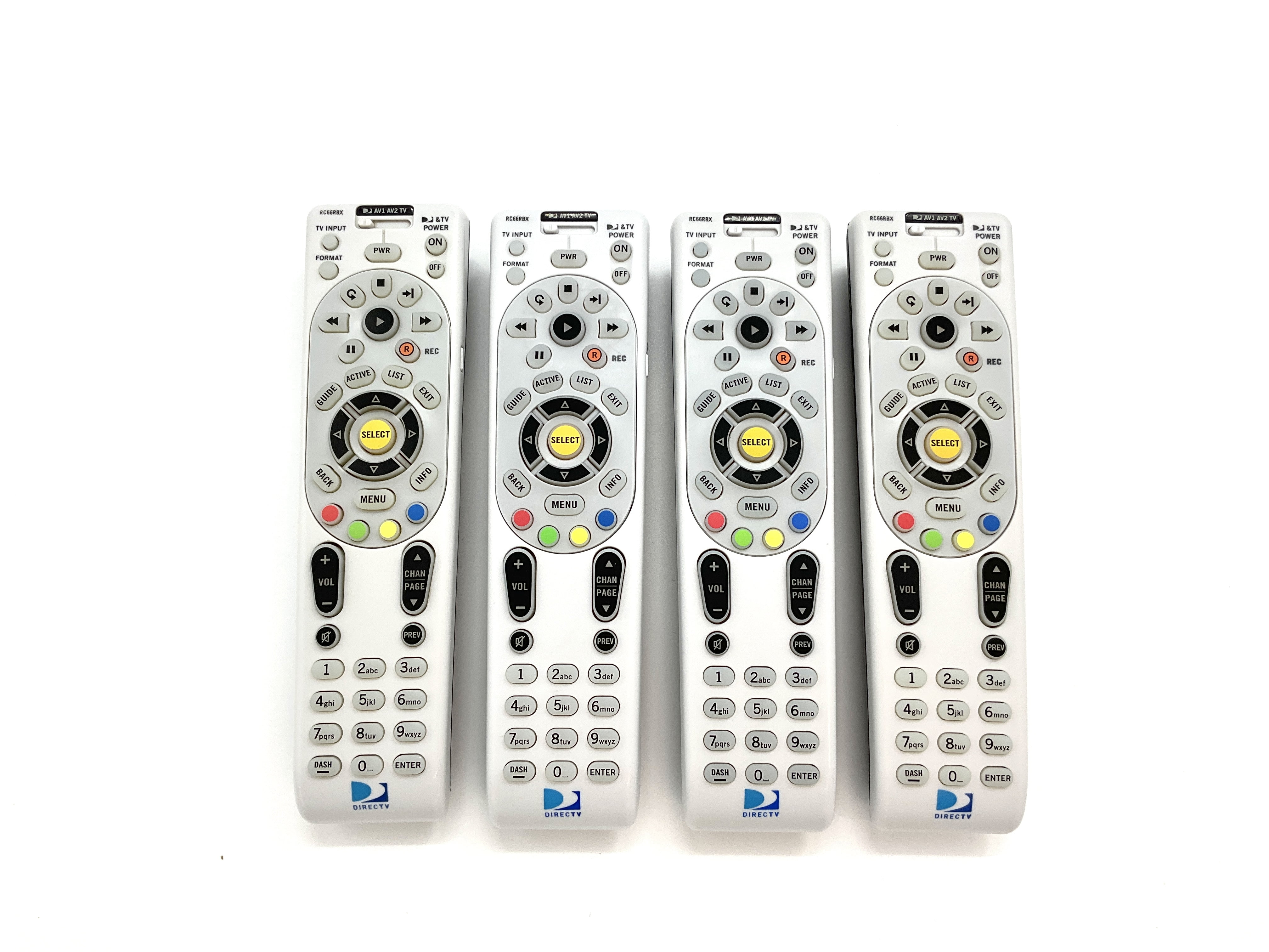 (4 Pack) Replacement DirecTV RC66RBX Universal RF Remote Control for