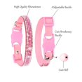 thumbnail image 3 of Mumup 1Pack Suede Breakaway Cat Collar with Sparkling Rhinestones & Bell - Soft Adjustable Safe Release Kitten CollaCats, 3 of 7