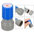 thumbnail image 4 of Letter Stamps Self Inking, 2Pcs Character X Alphabet Teacher Stamp Initial Stamp Mini Ink Stamp for Class Notebook Scrapbooking DIY Craft, Blue, 4 of 7