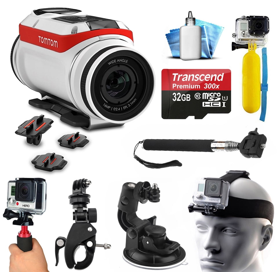 TomTom Bandit 4K HD Action Camera with 32GB Card + Case + Floating