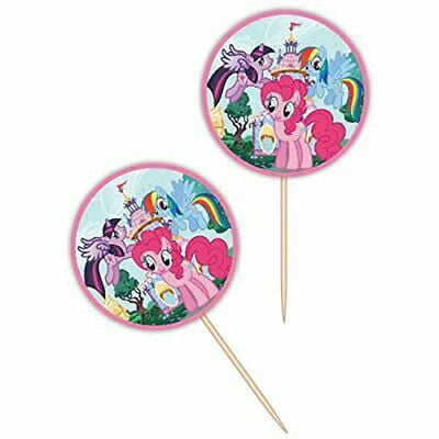 My Little Pony Cake Decoration - My LIttle Pony Fun Picks Cupcake Toppers - 24 Count - 2113-4700 - National Cake Supply