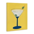 thumbnail image 2 of Stupell Industries Contemporary Martini Glass over Yellow Canvas Art, 16 x 20, by Robin Maria, 2 of 8