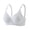 Light Ashy, variant on MVRLSH Sports Jelly Bras for Women Ribbed Full Coverage V Neck No Underwire Support Comfort Everyday lette Strapless Bra