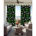 thumbnail image 6 of St Patricks Day Kitchen Curtains Spring Farmhouse Country Green Shamrock Cafe Short Curtains for Bathroom Blackout Window Curtain Small Window Treatment Drapes for Bedroom Living Room 52"x45"x2, 6 of 9