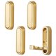 thumbnail image 1 of Ganchos de pared dorados, ganchos de pared resistentes para colgar abrigos, toallas, mochilas y bolsos. Ganchos para toallas de oro cepillado en el baño., 1 of 5