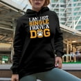 thumbnail image 2 of Funny I Am Not Single I Have a Dog, Black Hooded Sweatshirt or Hoodie, Small, 2 of 5
