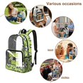 thumbnail image 5 of Whosucclay Soccer Ball Grass Design Spacious Daypack for Boys Girls, 17 Inch Large Capacity Transparent School Bag College Elementary with Wide Shoulder Straps, 5 of 10