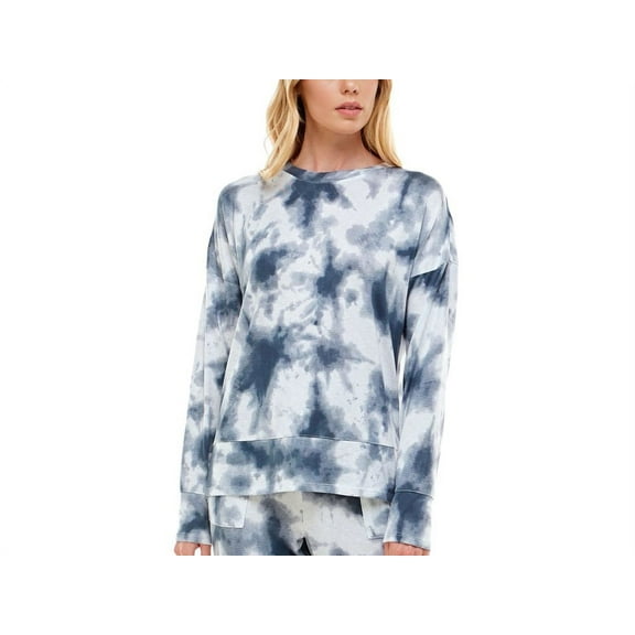 Roudelain Womens Whisper Luxe Drop Shoulder Pajama Top Only,1-Piece, Large, Echo Tie Dye