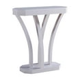 thumbnail image 2 of Furniture of America Cinque Wood Curved Console Table in White Oak, 2 of 4