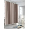 thumbnail image 5 of Brown Ombre Waterproof Fabric Shower Curtain, Modern Abstract Art Farmhouse Gradient Shower Curtain for Bathroom Curtains Bathtubs Hotel Washable Shower Curtains with 12 Hooks Stall 54x78in, 5 of 6