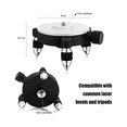 thumbnail image 1 of 360°Adjust Laser Level Adapter Rotating Base for Laser Level Tripod Connector Pivoting Base Fine Tuning Holder, 1 of 6