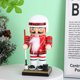 thumbnail image 5 of Piezas-títere de Cascanueces para niños, juguete de madera para decoraciones navideñas, soldado atleta, 1 unidad, 16cm, 5 of 5