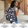 thumbnail image 4 of KUIFORTI Cute Cow Print Girls Backpack Set, Adorable School Bag with Lunch Box Pencil Pouch Water Bottle Sleeve for Elementary Primary Middle School, 4 of 6