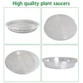 thumbnail image 4 of EPOTOOR Clear Thick Round Durable Sturdy Plastic Duty Sturdy Plant Saucer Drip Trays, 4 of 11