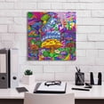 thumbnail image 5 of Epic Graffiti 'Pop Art Caterpillar' by Howie Green, Canvas Wall Art, 18"x18", 5 of 8