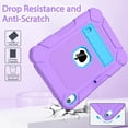 thumbnail image 5 of SUPNICE Case for iPad (A16) 11th/10th Generation (11/10.9 inch) 2025/2022, Heavy Duty Shockproof Rugged Protective iPad 11th/10th Generation Case with Kickstand & Pencil Holder, Purple 2, 5 of 7