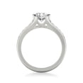thumbnail image 3 of Eterna Jewel1.7 Ct Round Cut Lab Created Diamond Ring - 14K White Gold Plated Ring - Engagement Wedding Bezel Set Solitaire with Accents - Trendy Jewelry Gift for Her - Everyday Wear Diamond Ring, 3 of 3