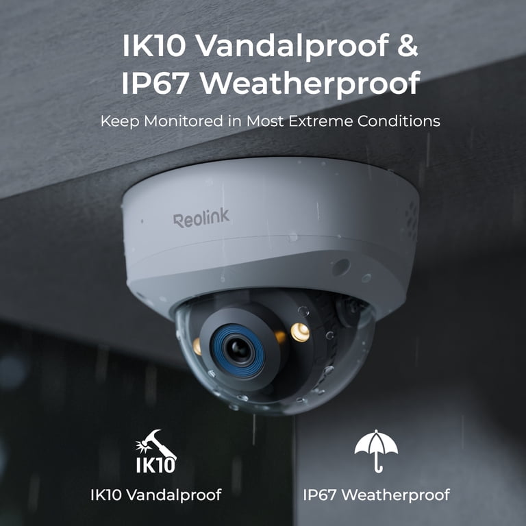 Reolink 12MP Vandalproof PoE Security Camera, 145Â° Wide Angle