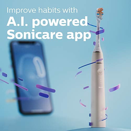 Philips Sonicare DiamondClean Prestige 9900 Rechargeable Electric Toothbrush with SenseIQ, Champagne HX9990/11