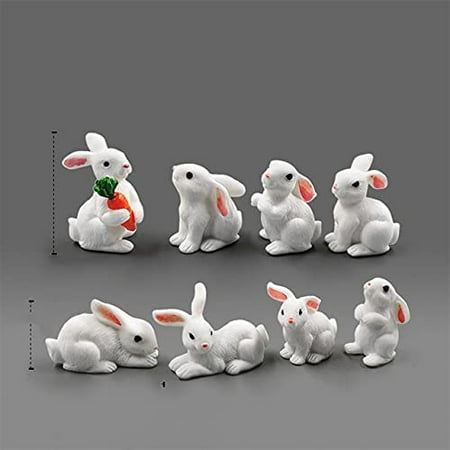 White Rabbit Christmas Easter Figurine Micro Landscape Aquarium Home Decor Miniature Garden Decoration Accessories Modern 8pcs Canada - White Rabbit Home Decor White Rabbit Christmas Easter Figurine Micro Landscape Aquarium Home Decor Miniature Garden Decoration Accessories Modern 8pcs Canada - White Rabbit Home Decor