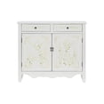 thumbnail image 3 of Pemberly Row Traditional Wood Two Door Hand Painted Cabinet Console in White, 3 of 15
