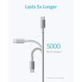 thumbnail image 4 of USB Type C Cable, Anker [2-Pack 3ft] Premium Nylon USB-C to USB-A Fast Charging Type C Cable(Silver), 4 of 7