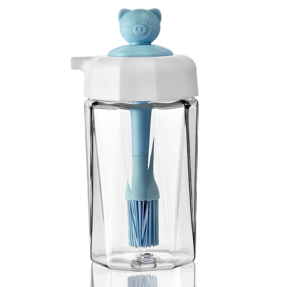 Greeniant Cepillo de cocina de silicona sellado y botella dispensadora de aceite a prueba de polvo, resistencia a altas temperaturas Kits de desorden para acampar cielo azul