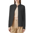 thumbnail image 1 of Ladies Early Autumn Solid Color German Velvet Lapel Cardigan Top for Daily Wear and Versatile Style, 1 of 8