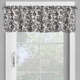 thumbnail image 2 of Ambesonne Garden Art Window Valance, Pomegranate Floral, 54" X 18", Plum Blush Black, 2 of 5