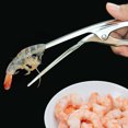 thumbnail image 4 of Herramientas prácticas para pelar camarones, peladores curvos de gambas de acero inoxidable, 2 uds., 4 of 8