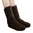thumbnail image 2 of Tittly Socks for Women Grip Socks Women Thick Super Warm For Winter Home Fuzzy Socks Comfort Of Coral Slipper Socks Slouch Socks Cute Socks Coffee A, 2 of 4