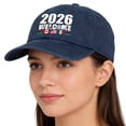 thumbnail image 6 of Aoznliie 2026 Soccer Hat, Embroidered USA Canada Mexico Cap for Men Women, Adjustable Washed Cotton Baseball Cap for Sports Lovers Gifts, Navy, 6 of 6