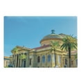 thumbnail image 1 of Sicily Cutting Board, Teatro Massimo in Palermo Architecture with Palm Trees Art History Photo, Decorative Tempered Glass Cutting and Serving Board, in 3 Sizes, by Ambesonne, 1 of 2
