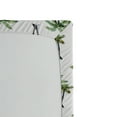 thumbnail image 3 of Ambesonne Palm Tree Fitted Sheet, Watercolor Trees Art, King Size, Grey Green White, 3 of 3
