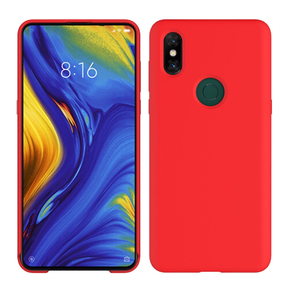 tapet hale Der er behov for Solid Silicone Phone Case Premium Scrub Craft Anti-scratch Full-covered  Phone Cover Mobile Shell for Xiaomi Mi Mix 3 (Red) - Walmart.com