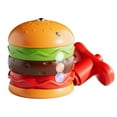 thumbnail image 1 of Gyro Toy Luminous Hamburger Battling Top Game With Music Portable Travel Game Interactive, 1 of 8