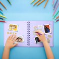 thumbnail image 4 of Bxaolu 7X7 Inch DIY Scrapbook Photo Album, Thick&nbsp;Paper Scrap Book 40 Pages Memory Book for Wedding Family, Purple, 4 of 7