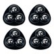 thumbnail image 2 of 4 poleas giratorias adhesivas sin ruido para contenedores, caja de almacenamiento, muebles (negro A) Sywqhk Libre de BPA, 2 of 9