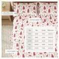 thumbnail image 4 of Great Bay Home Lodge Flannel Sheet Set - 100% Turkish Cotton - Double Brushed - Full, Red Deer, Trees, & Snow, 4 of 6