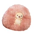 thumbnail image 3 of Peluche de erizo, figura de animal de peluche, adorno para sofá o sala de estar. rosa, 3 of 9