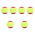 thumbnail image 4 of Bolas de entrenamiento de tenis de 6 PCS 2.52 "Bolas de práctica profesional de diámetro para principiantes para practicar la transición deportiva de Rojo, 4 of 8