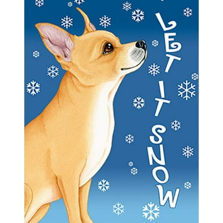 Chihuahua Garden Flag - Chihuahua - Best of Breed Let It Snow Garden Flag