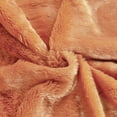thumbnail image 2 of Home Soft Things Plain Faux Fur Throw - Burnt Orange - 60" x 80", 2 of 7