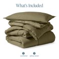 thumbnail image 7 of Bare Home Down Alternative Comforter Set - 2-Pieces - All Seasons - Twin/Twin-XL, Olive, 7 of 7