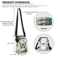 thumbnail image 6 of HELLHERO Butterfly Women Shoulder Bag Unisex Double Layer Messenger Bag, Adjustable Strap Polyester for Outdoor Holiday Travel, 6 of 7